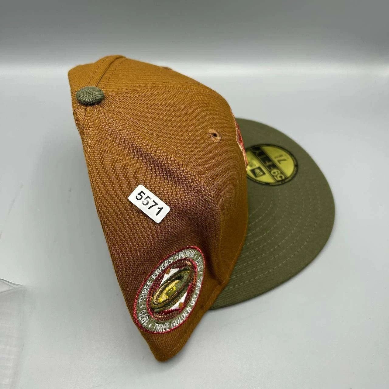New Era Pittsburgh Pirates Hat Men 7 3/8 Brown Green MLB Fitted Cap Size ONE SIZE - 9 Thumbnail