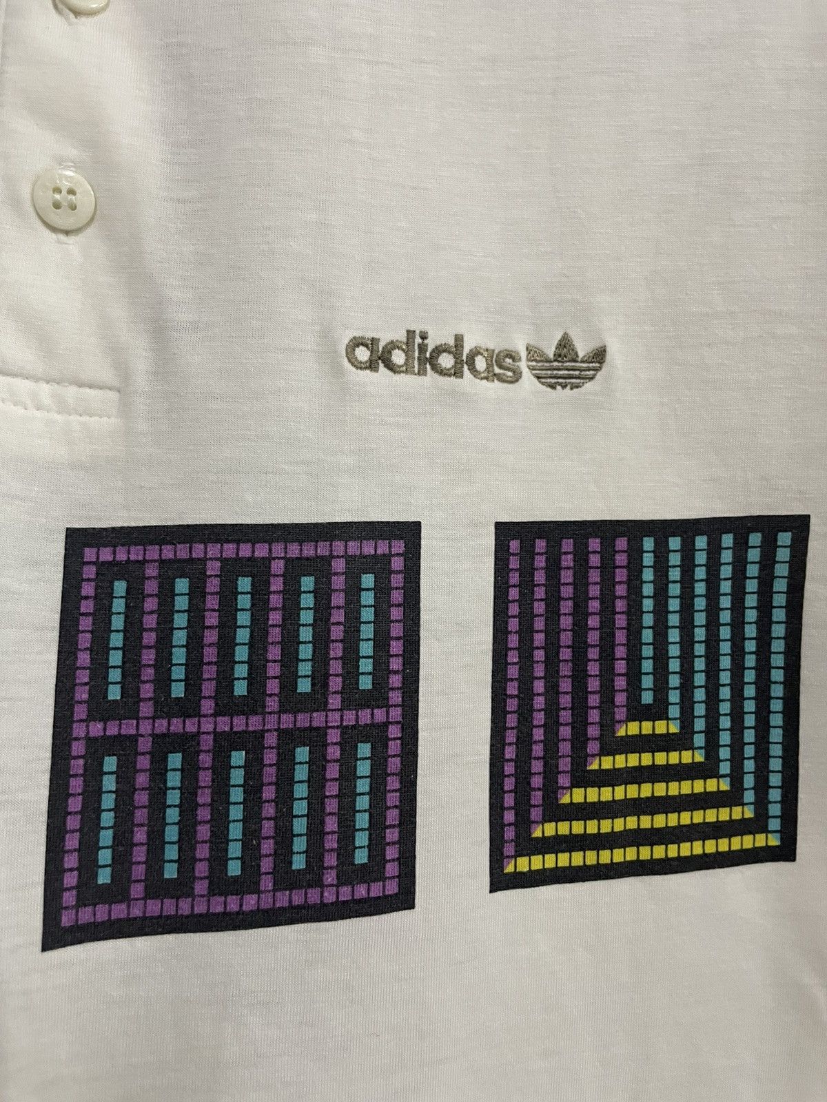 Adidas Vintage ADIDAS Tennis Polo Shirt 90s Size US L / EU 52-54 / 3 - 3 Thumbnail
