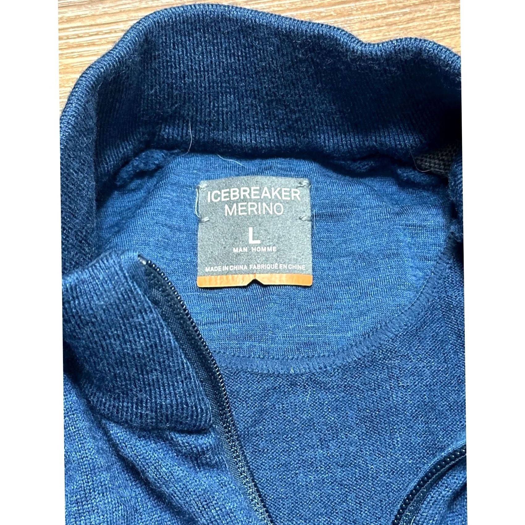 Icebreaker Icebreaker Coronet Wool 1/4 Zip Performance Pullover Mens Sz Large Blue Size US L / EU 52-54 / 3 - 5 Thumbnail