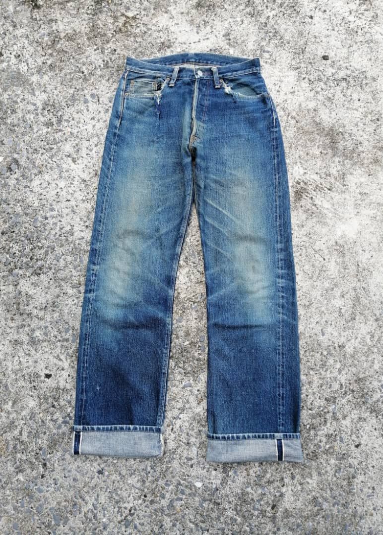 Denime × Japanese Brand Denime Made In Japan Selvedge Distressed Denim Jeans Size US 28 / EU 44 - 1 Thumbnail