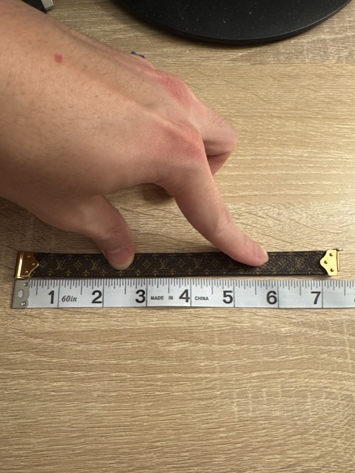 Louis Vuitton Louis Vuitton Nano Monogram Leather Bracelet Size ONE SIZE - 7 Thumbnail
