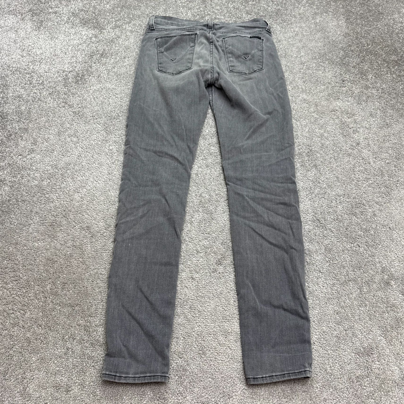 Hudson Hudson Nico Denim Jeans Womens 27 Gray Stone Wash 28x29 Mid Skinny City Streetwear Size 27" / US 4 / IT 40 - 2 Thumbnail