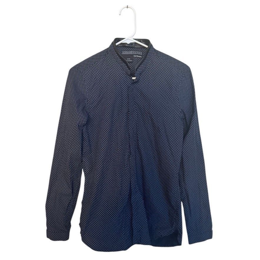 The Kooples The Kooples Men’s Fitted Polka Dot Shirt – Size S – Lambskin Size US S / EU 44-46 / 1 - 1 Thumbnail