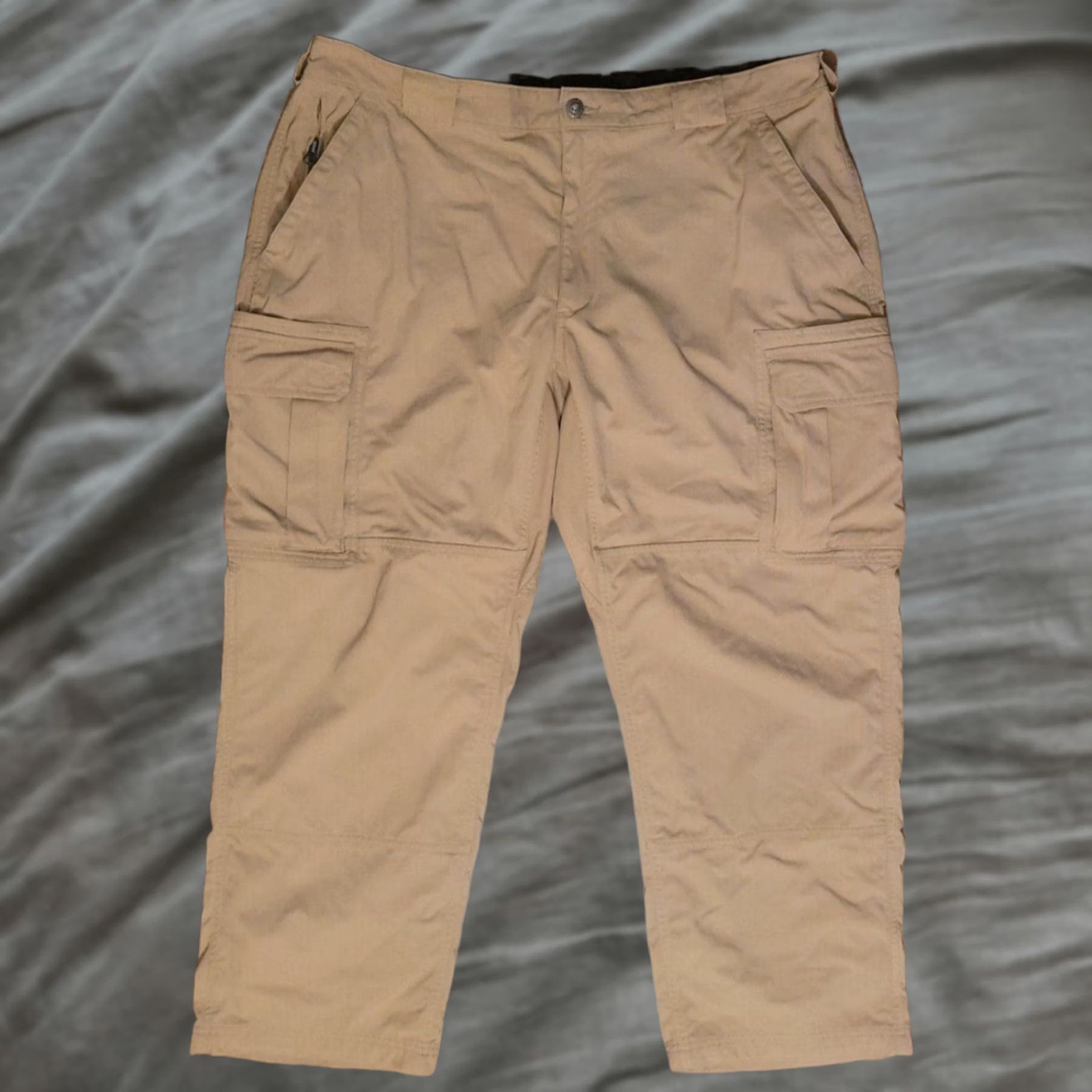 Vintage Duluth Pants Dry On The Fly Cargo Pockets Men's 2XL x 30 Tan Casual Travel Size US 39 - 1 Thumbnail