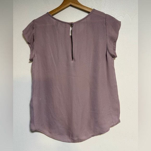 Joie Joie Mauve Short Sleeve Silk Blouse Small Size S / US 4 / IT 40 - 7 Thumbnail