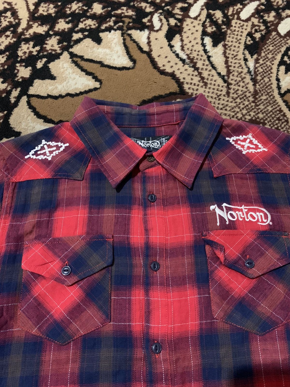 Norton Vintage 90s Norton Button Up Shirt Size US M / EU 48-50 / 2 - 3 Thumbnail