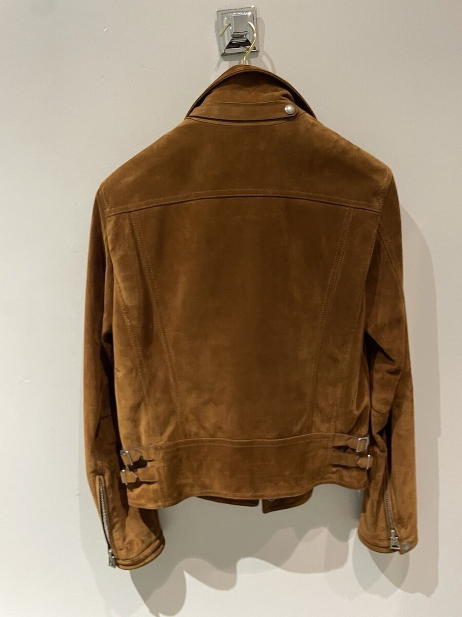 Tom Ford 📍8K VALUE📍Tobacco Suede Leather Biker Fight Jacket Size US S / EU 44-46 / 1 - 3 Thumbnail