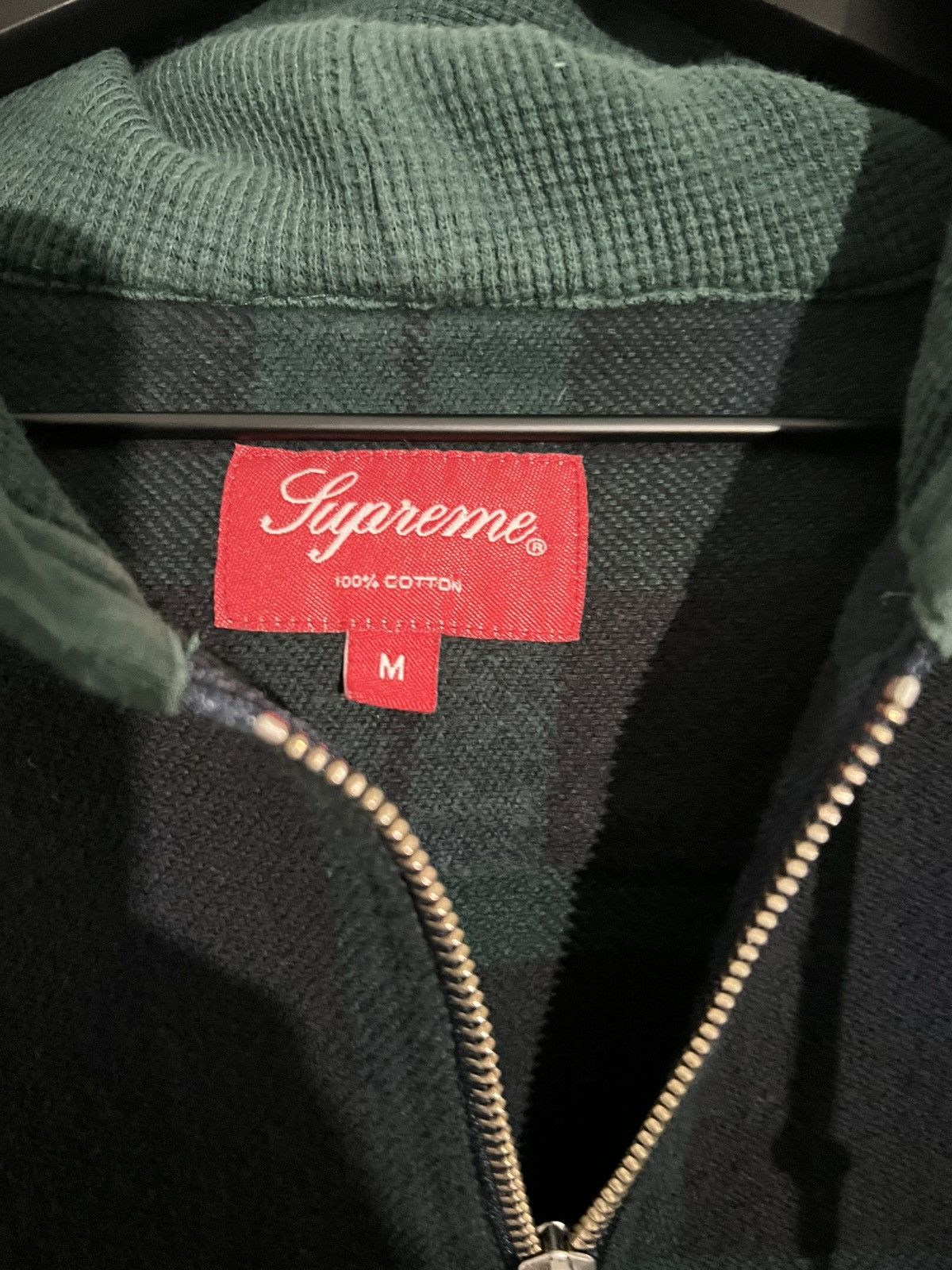Supreme Supreme half zip hooded flannel 2016 Size US M / EU 48-50 / 2 - 4 Thumbnail