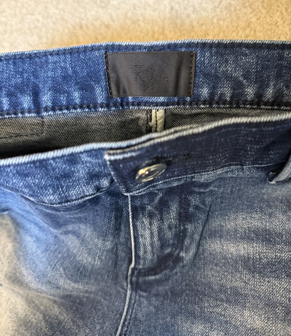 Rta RTA Clayton Distressed Skinny Jeans Size US 29 - 3 Thumbnail