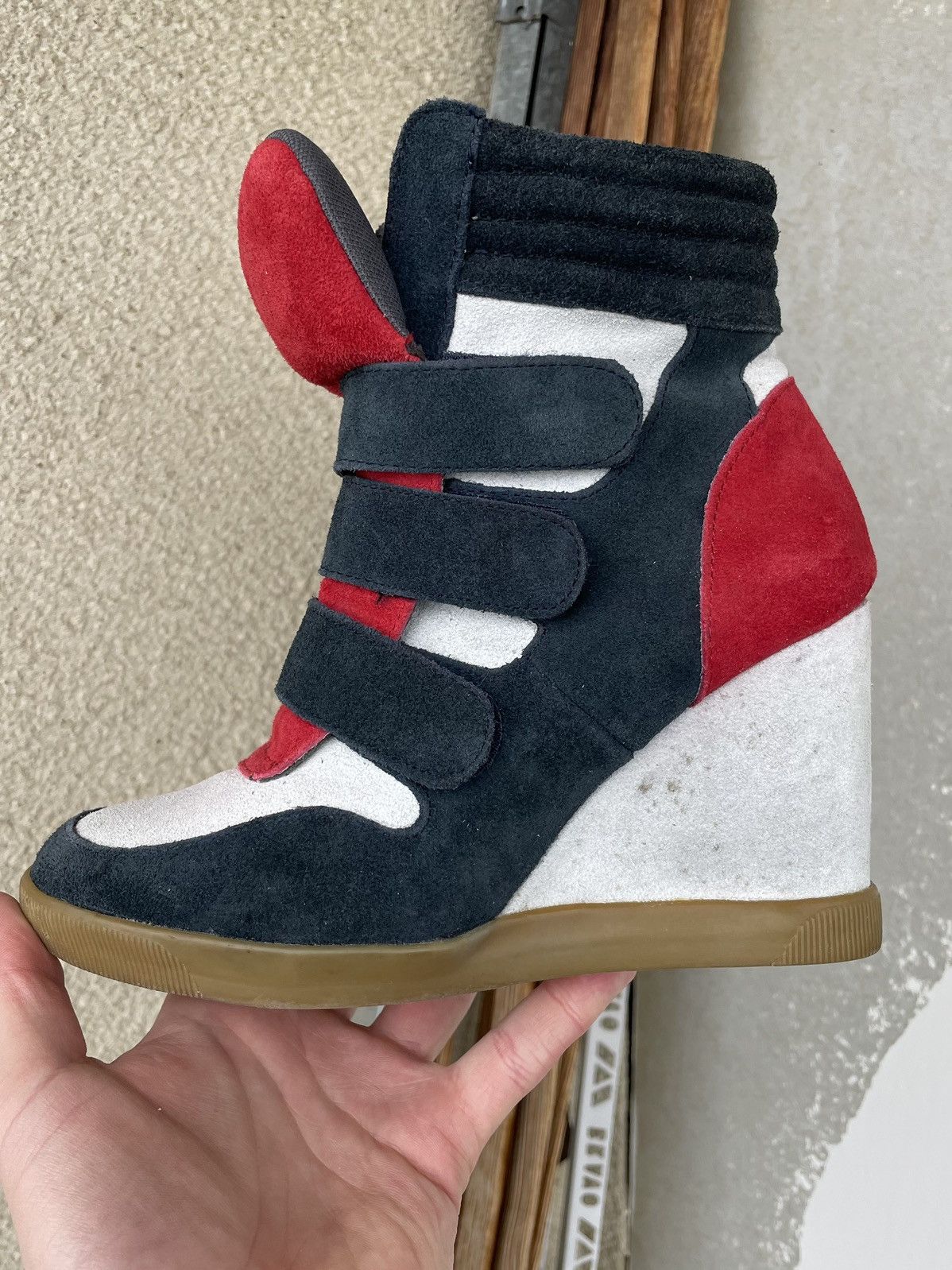 Isabel Marant Isabel Marant Style Bowie Wedge Sneakers Hi Top Shoes Sz 38 Size US 8 / IT 38 - 19 Thumbnail