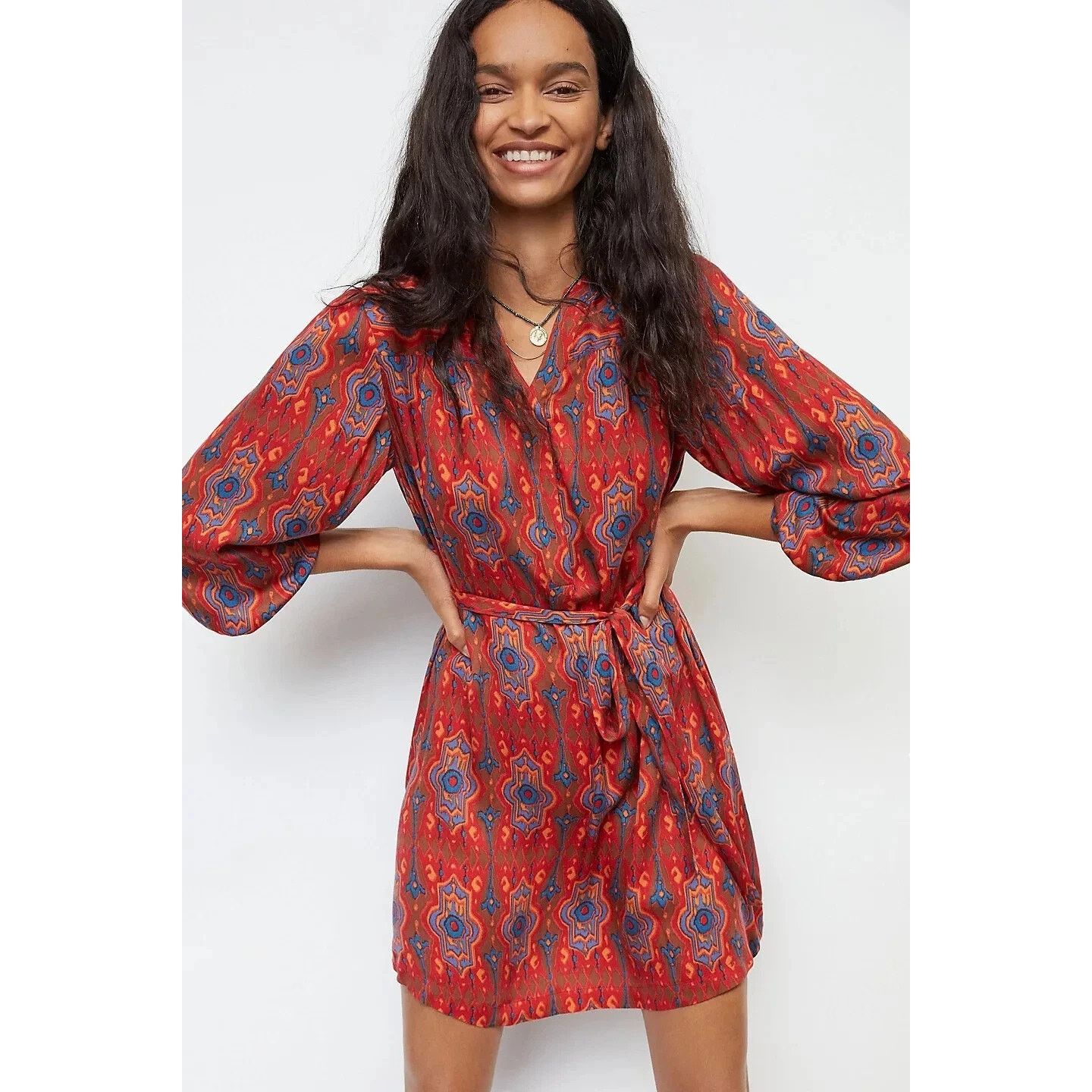 Anthropologie TINY Anthropologie Rosemary Tunic Dress Red Womens XS Size XS / US 0-2 / IT 36-38 - 8 Thumbnail