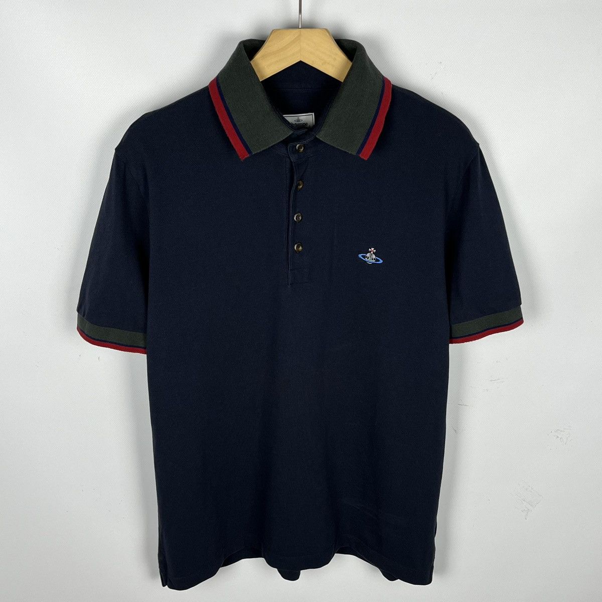 Vivienne Westwood Vivienne Westwood orb logo polo shirt Size US L / EU 52-54 / 3 - 1 Thumbnail