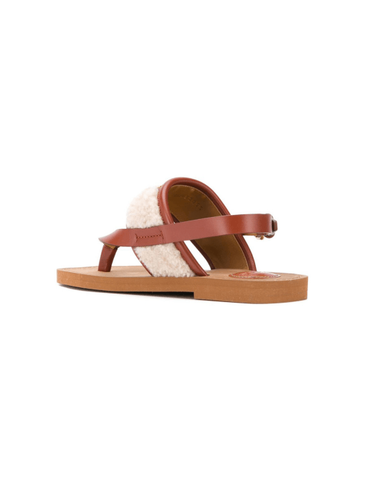 Chloe o1loc1c1024 Woody Sandals in Mild Beige Size US 10 / IT 40 - 3 Thumbnail