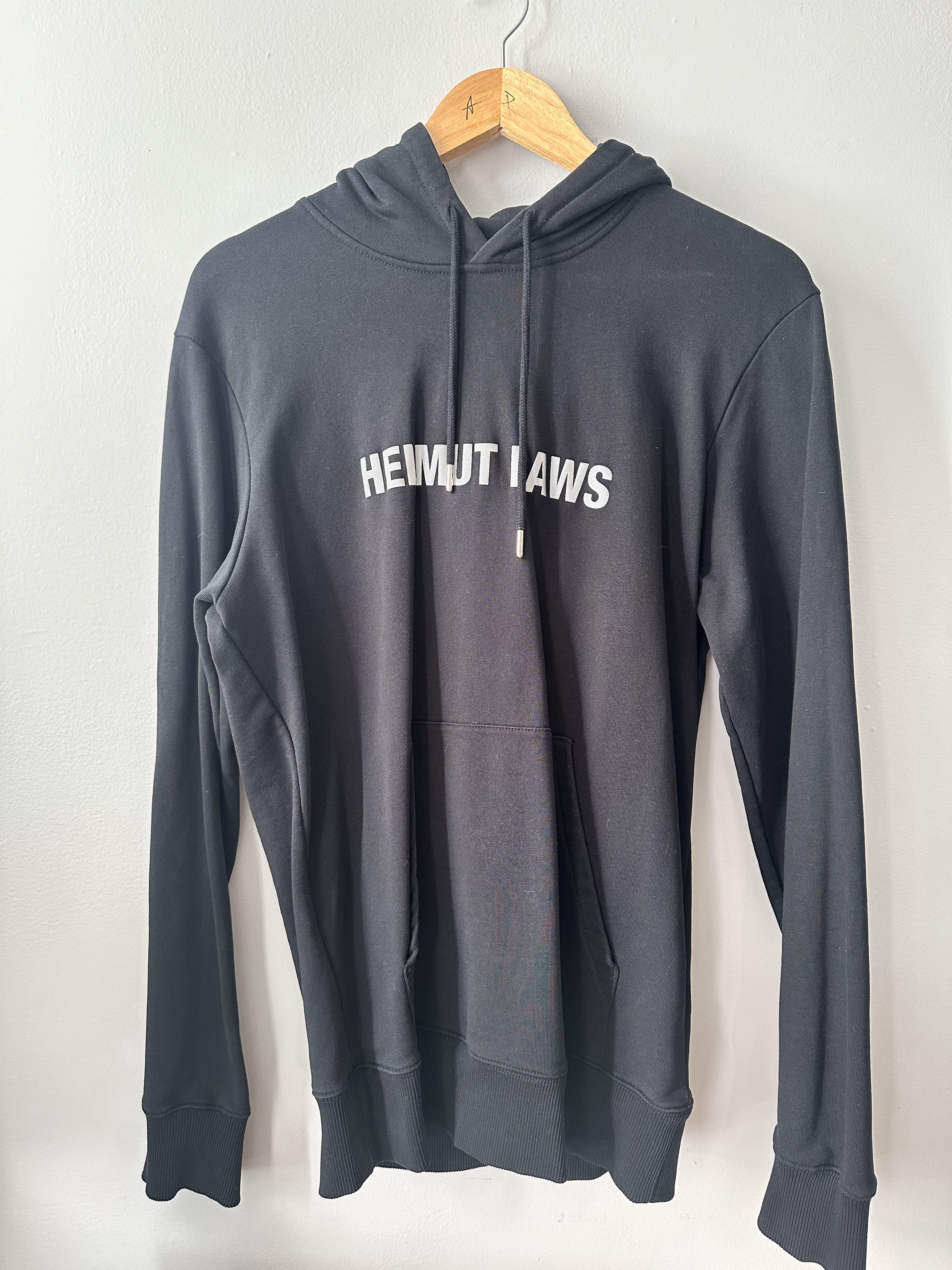 image of Helmut Lang Laws Hoodie in Black, Men's (Size Medium)