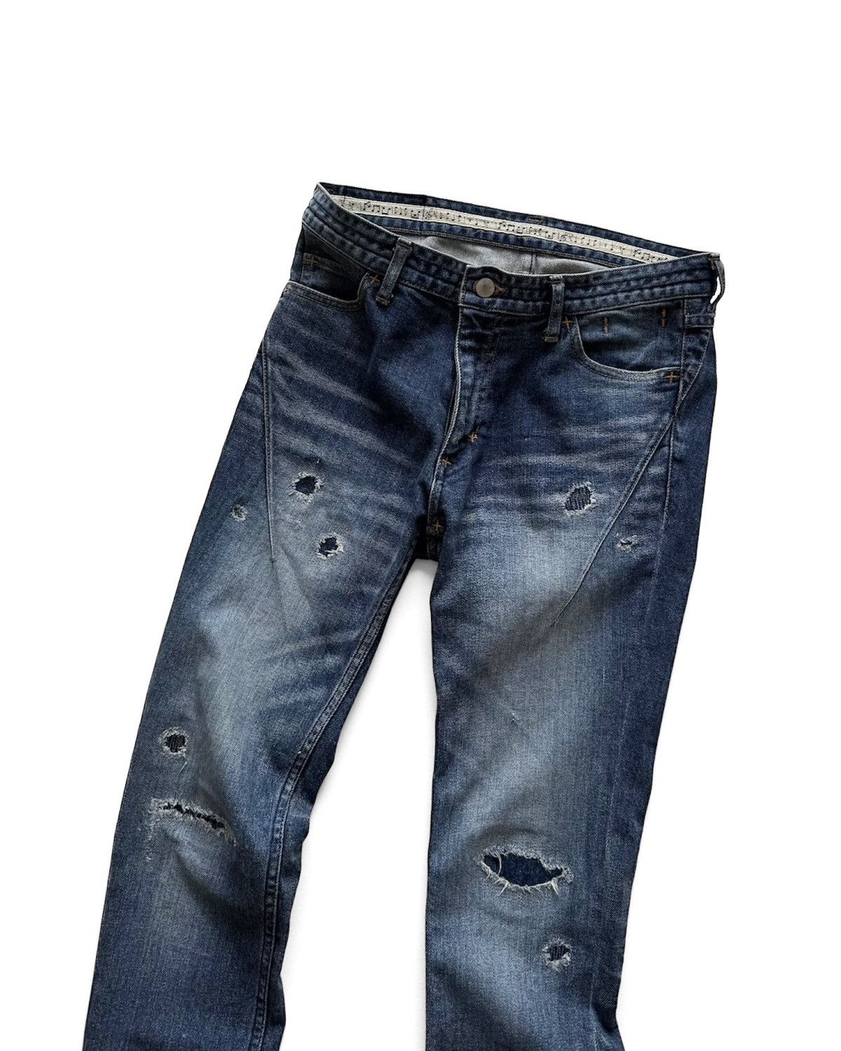Number (N)ine NUMBER (N)INE GRUNGE SNINNY DENIM PANTS Size US 31 - 2 Thumbnail