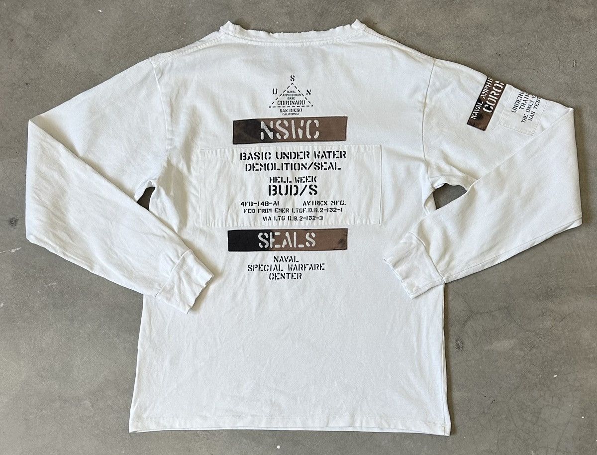 Avirex VINTAGE AVIREX DISTRESSED LING SLEEVE TEE Size US M / EU 48-50 / 2 - 1 Thumbnail