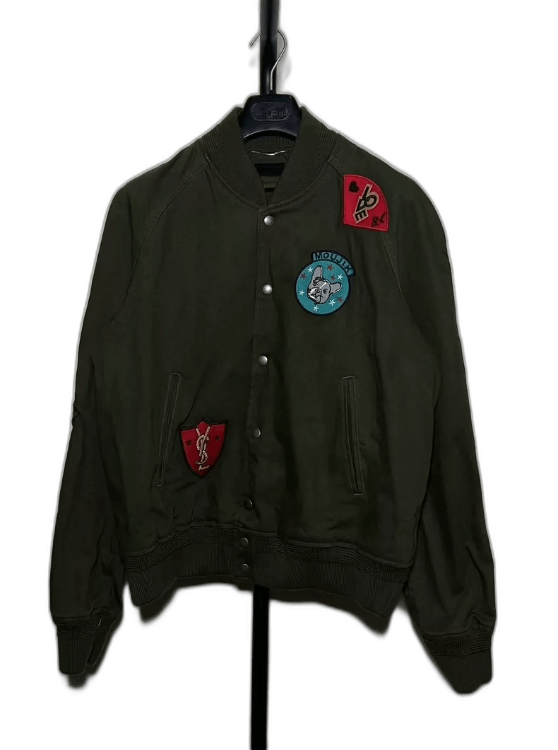 Saint Laurent Paris SAINT LAURENT military patch baseball jacket-2507 Size US XXL / EU 58 / 5 - 1 Thumbnail