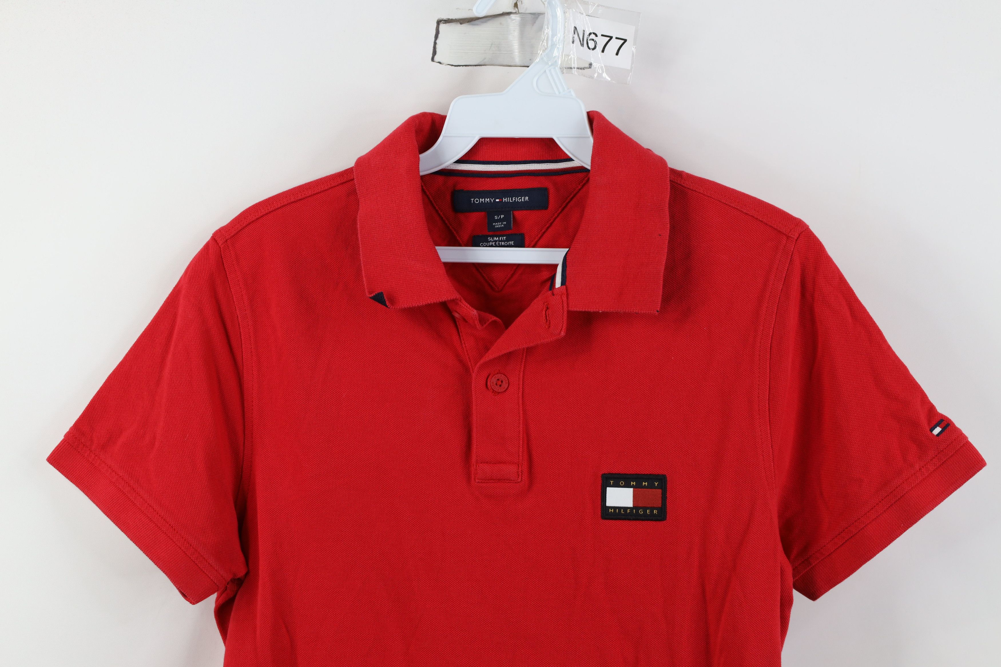 Tommy Hilfiger Vintage Y2K Tommy Hilfiger Spell Out Patch Knit Polo Shirt Size US S / EU 44-46 / 1 - 2 Thumbnail