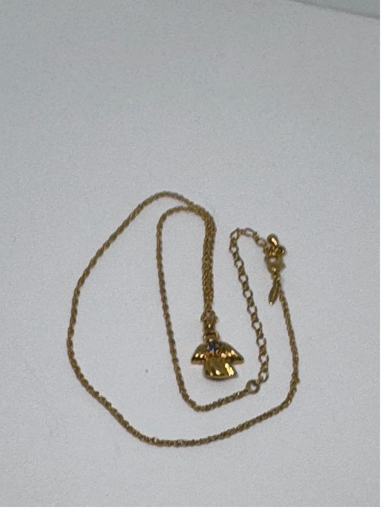 Other Lovely Avon NR Angel Blue Stone September Necklace 15-18" Size ONE SIZE - 3 Thumbnail