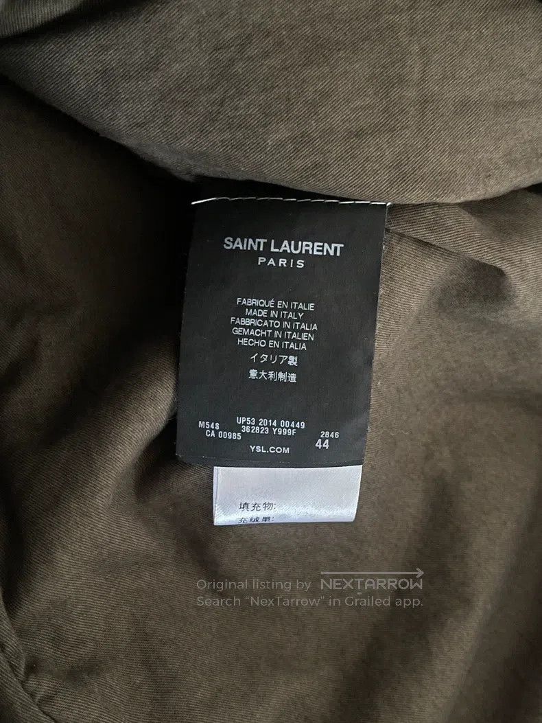Saint Laurent Paris Saint Laurent Paris Military Cloth Cloak Size US S / EU 44-46 / 1 - 4 Thumbnail