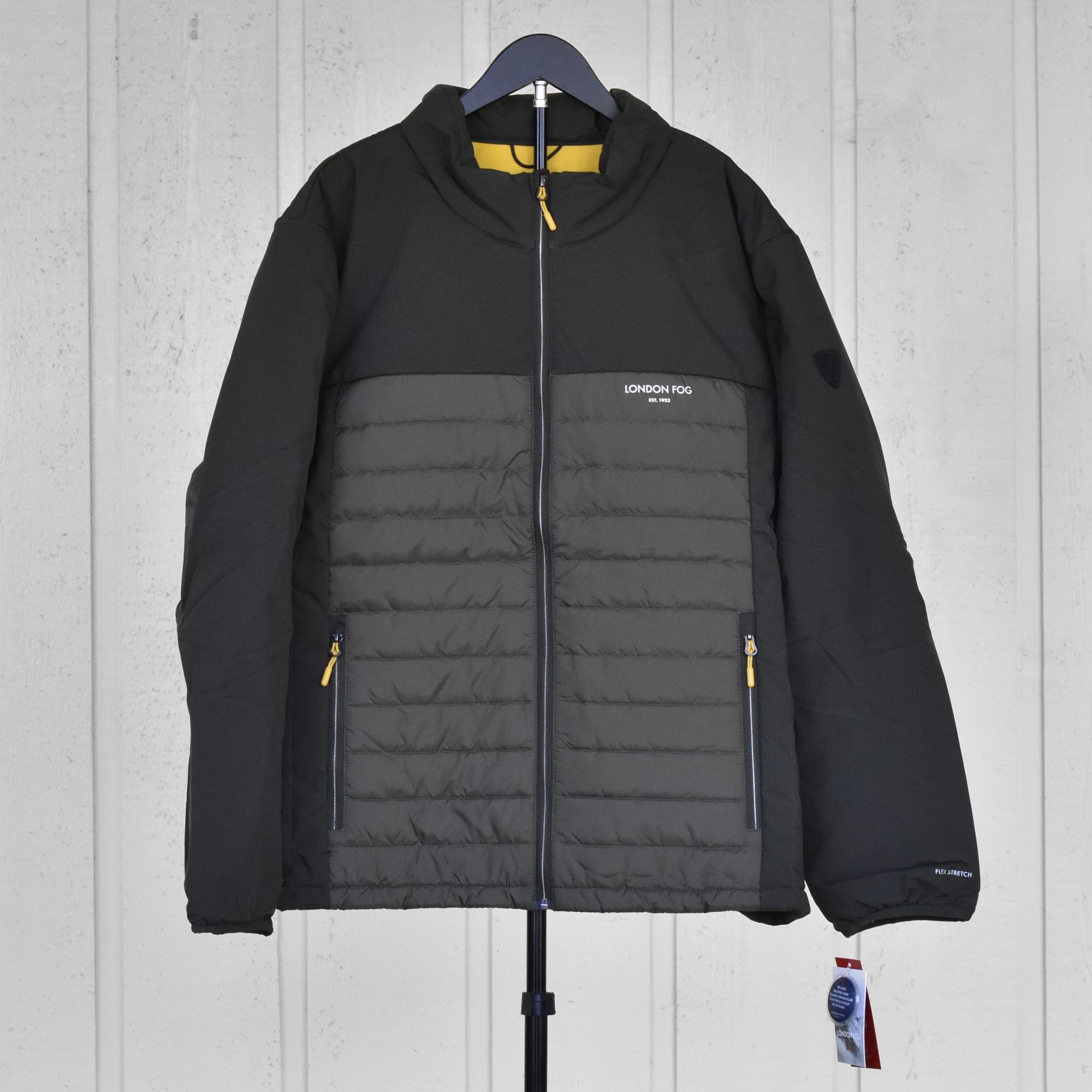London Fog London Fog Ridgewood Mixed Media Midweight Quilted Jacket Ol Size US XXL / EU 58 / 5 - 1 Thumbnail