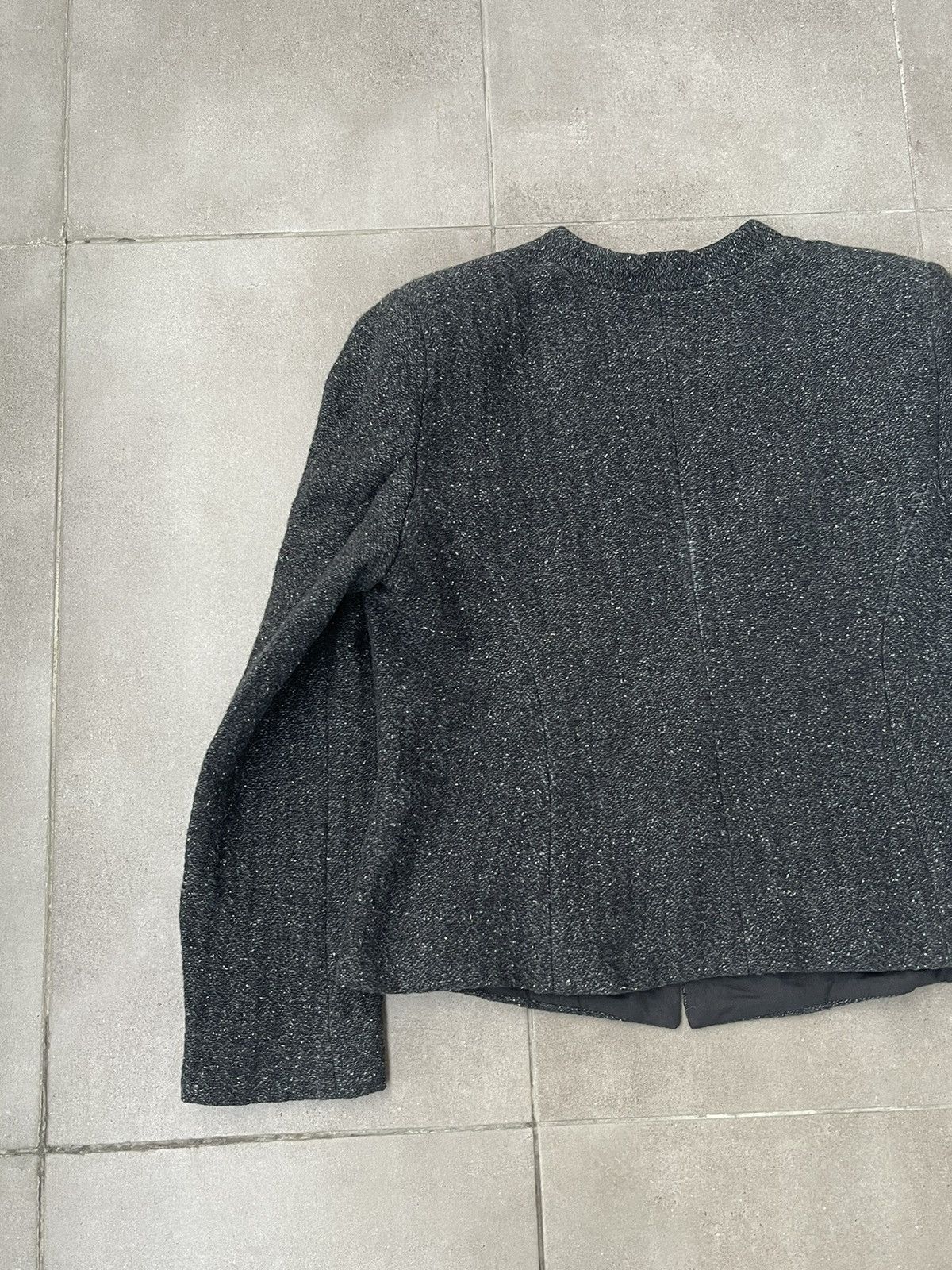 Isabel Marant Isabel Marant Etoile Dark Grey Silk Wool Blazer Jacket Size XS / US 0-2 / IT 36-38 - 10 Thumbnail