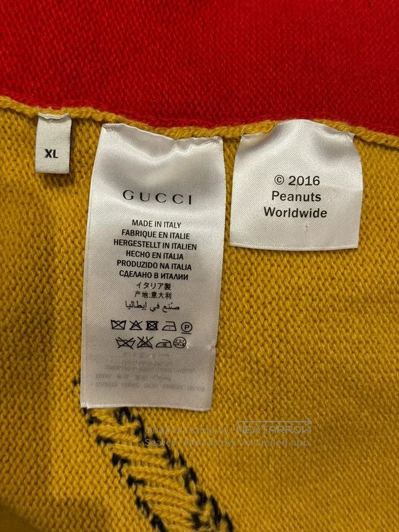 Gucci Red Snoopy tiger pattern knitwear sweater