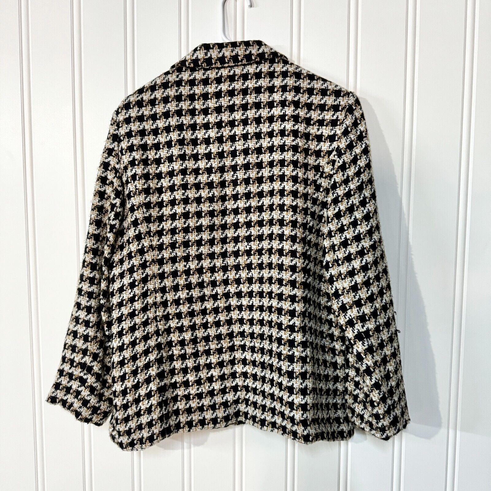 Vintage Vintage Sag Harbor Plaid Knit Black Full Zip Jacket Size 12 Size XL / US 12-14 / IT 48-50 - 2 Thumbnail