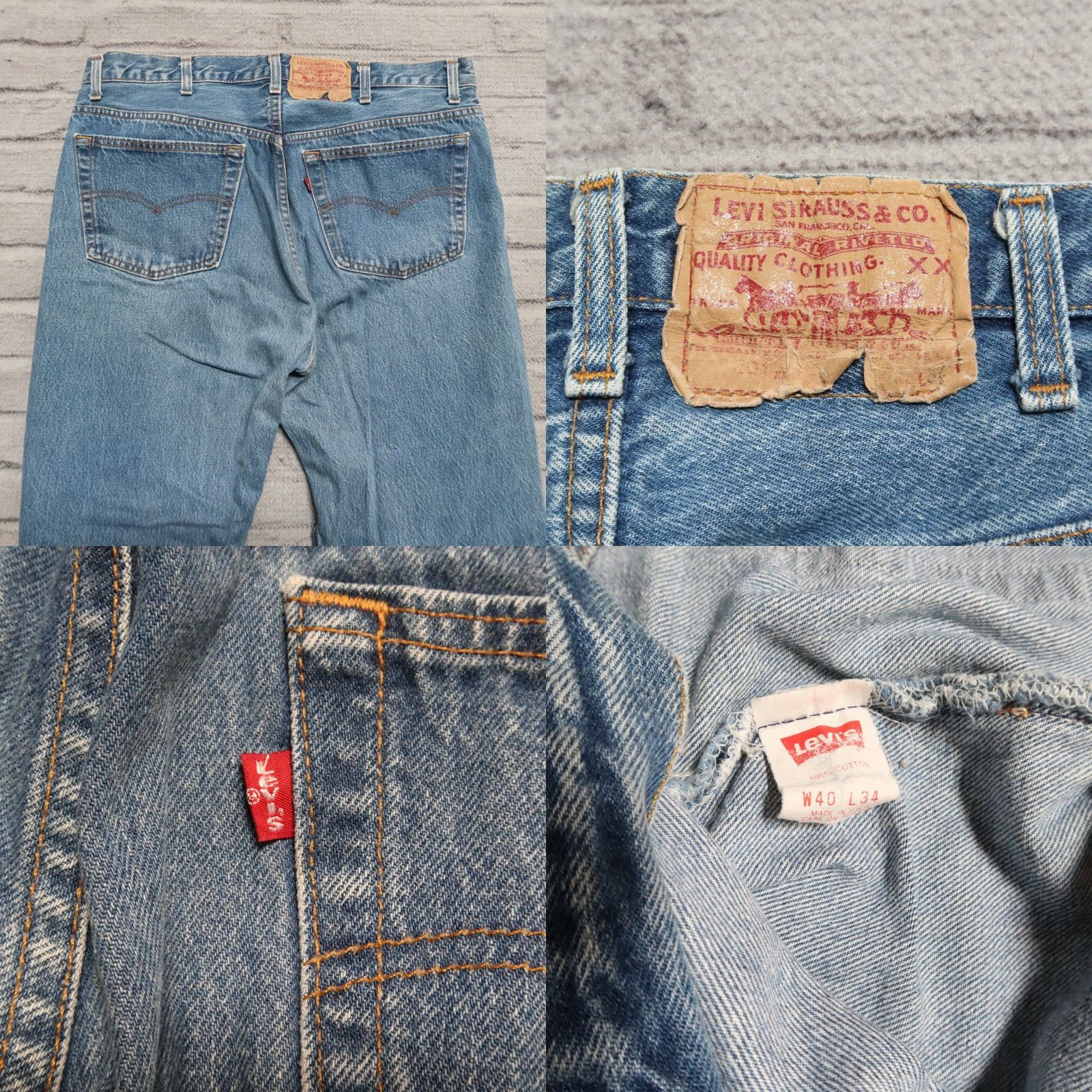 Levi's Vintage Levi's 501 XX Denim Jeans Mens 36 Medium Wash 28 1/2" 501XX Size US 36 / EU 52 - 8 Thumbnail