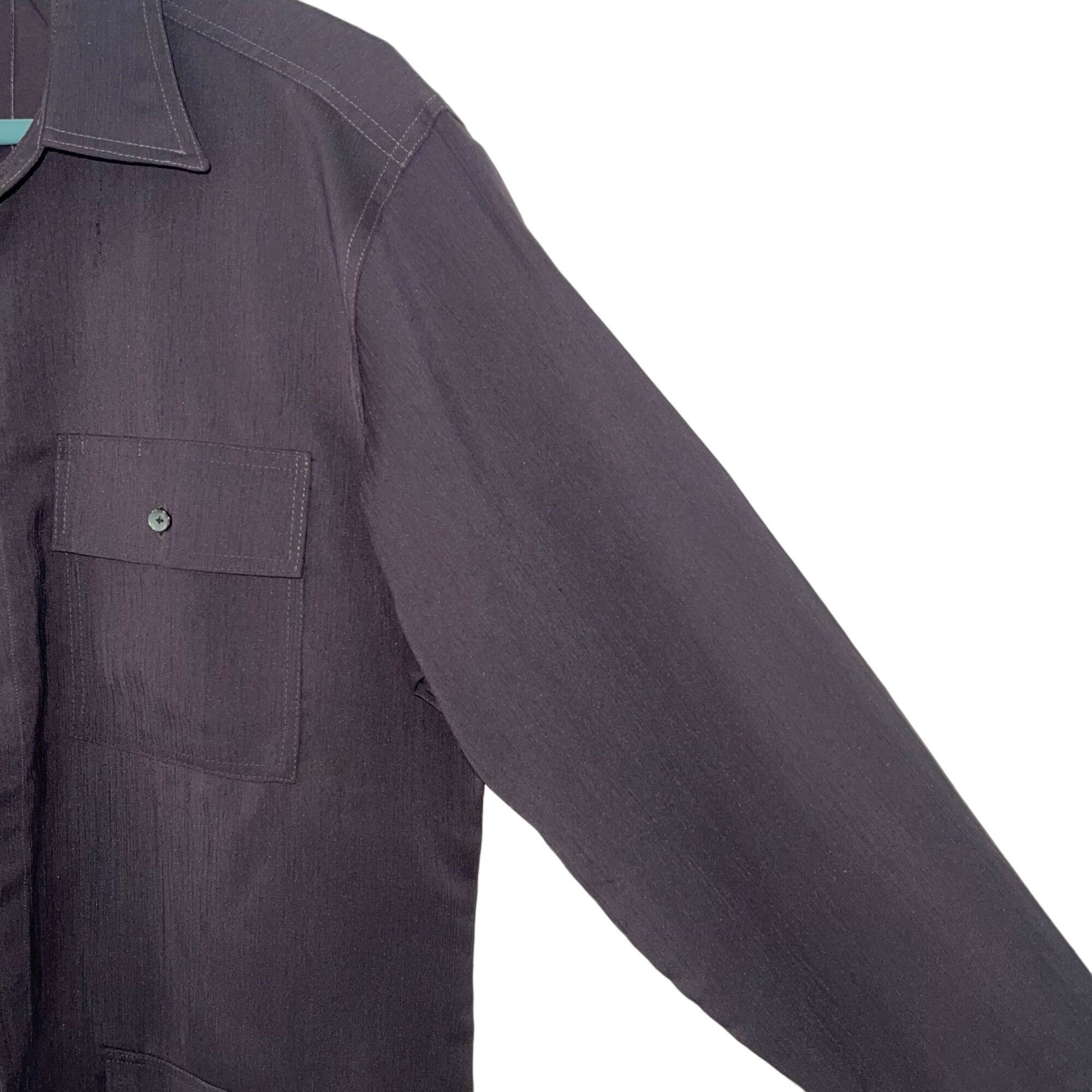 Other Vintage Mens Shirt Jacket Size Large Purple Safari Size US L / EU 52-54 / 3 - 4 Thumbnail