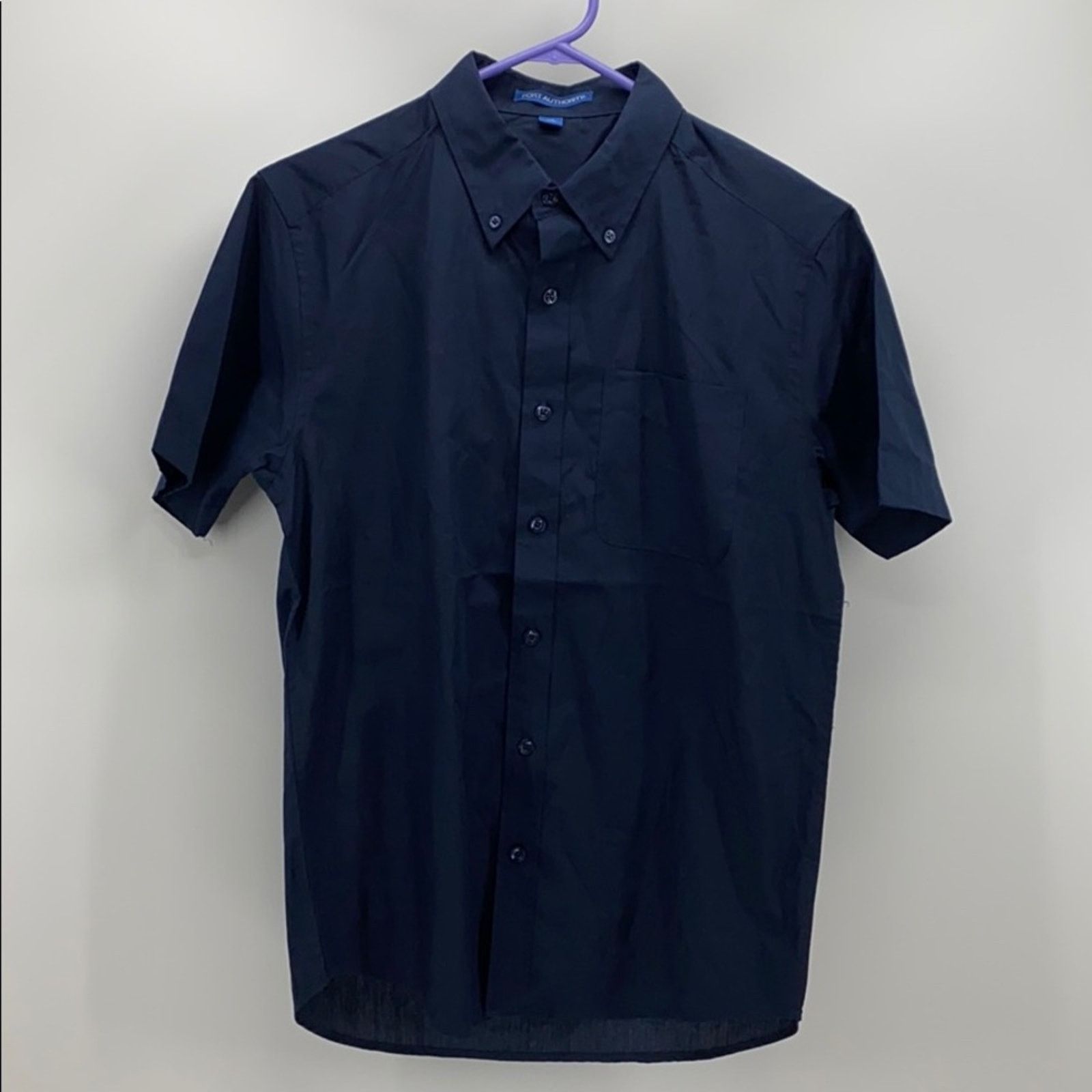Port Authority Port Authority dark blue short sleeve button down uniform Size US M / EU 48-50 / 2 - 3 Thumbnail