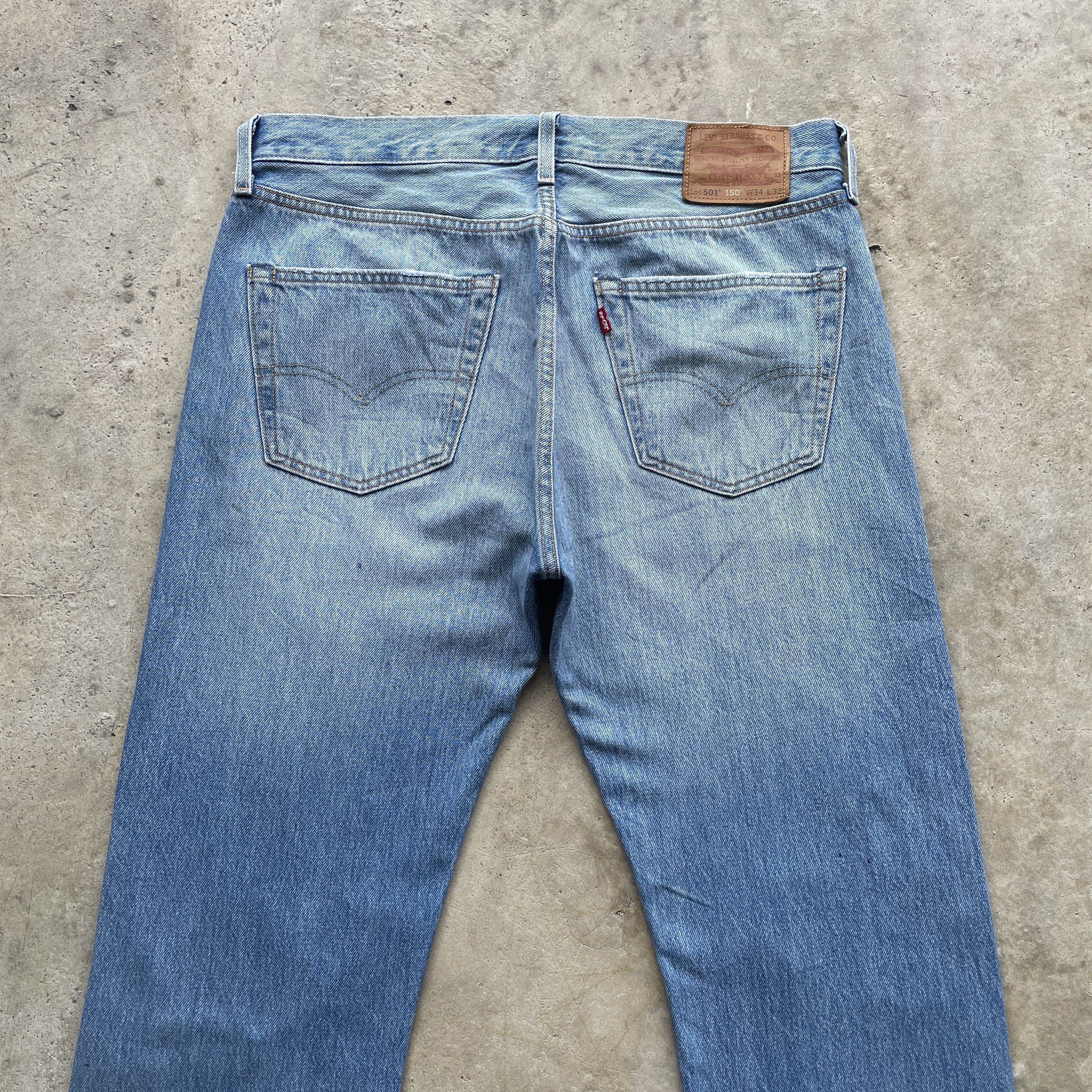 Levi's W34 LEVI’S BIG E DISTRESSED DENIM FADED RIPPED JEANS PANTS Size US 34 / EU 50 - 13 Thumbnail
