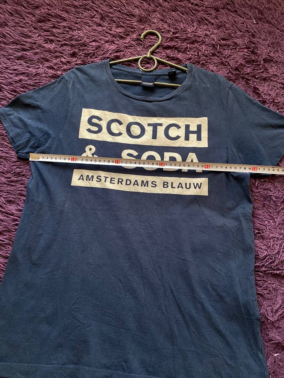 Scotch & Soda Scotch & Soda Amsterdam Blauw Classic T Shirt center logo Size US M / EU 48-50 / 2 - 14 Thumbnail