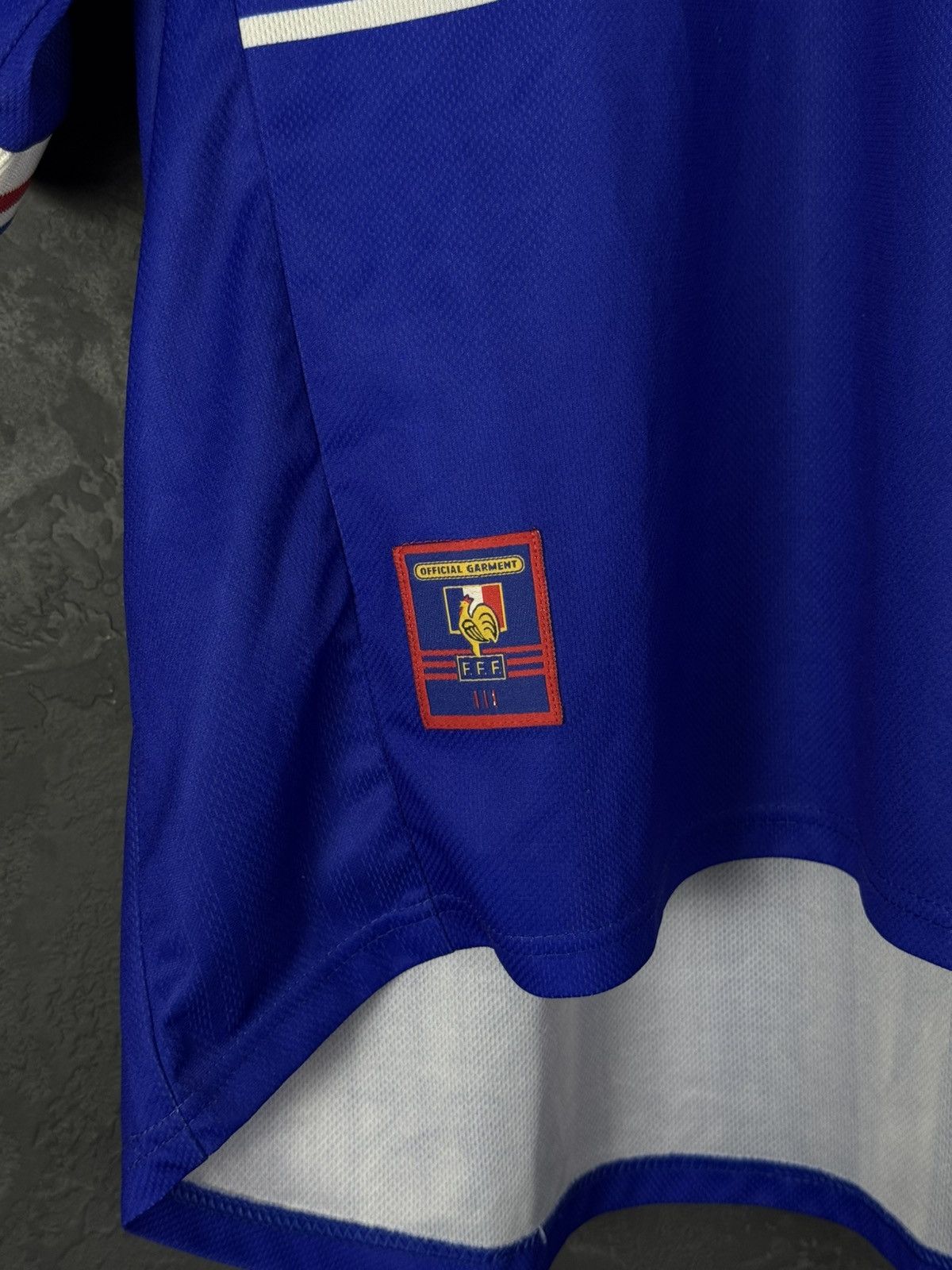 Vintage Rare DUGARRY 21 France Football Shirt 1998/00 Size US XL / EU 56 / 4 - 9 Thumbnail