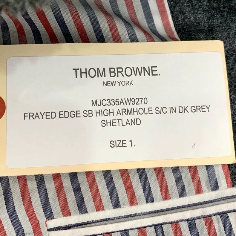 Thom Browne Thom Browne Lapel tassel gray wool suit jacket 2503-Nextarr Size US S / EU 44-46 / 1 - 7 Thumbnail