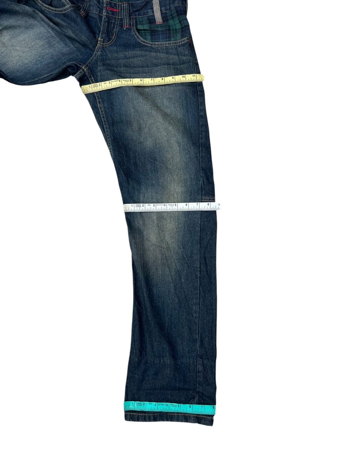 Vintage Mud Wash Denim Double Waist Dominate Handcrafted Jeans Size US 30 / EU 46 - 6 Thumbnail