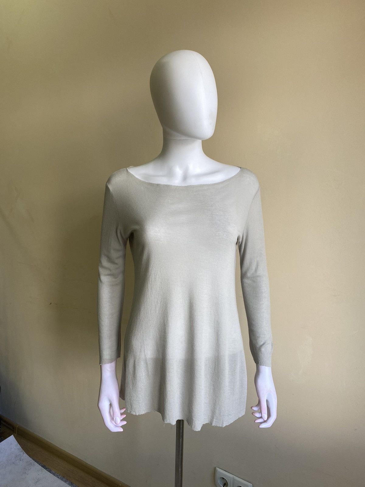 Transit Uomo Transit Par Such Womens Long Sleeve Grey Mesh Top Size 3 Size M / US 6-8 / IT 42-44 - 2 Thumbnail
