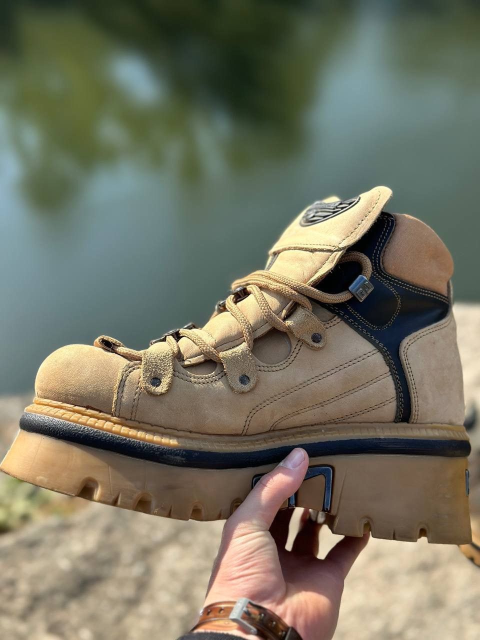 dieselミリタリーブーツ y2k グランジ opium 00's vintage DIESEL ギミック ブーツ アーカイブ y2k - メルカリ