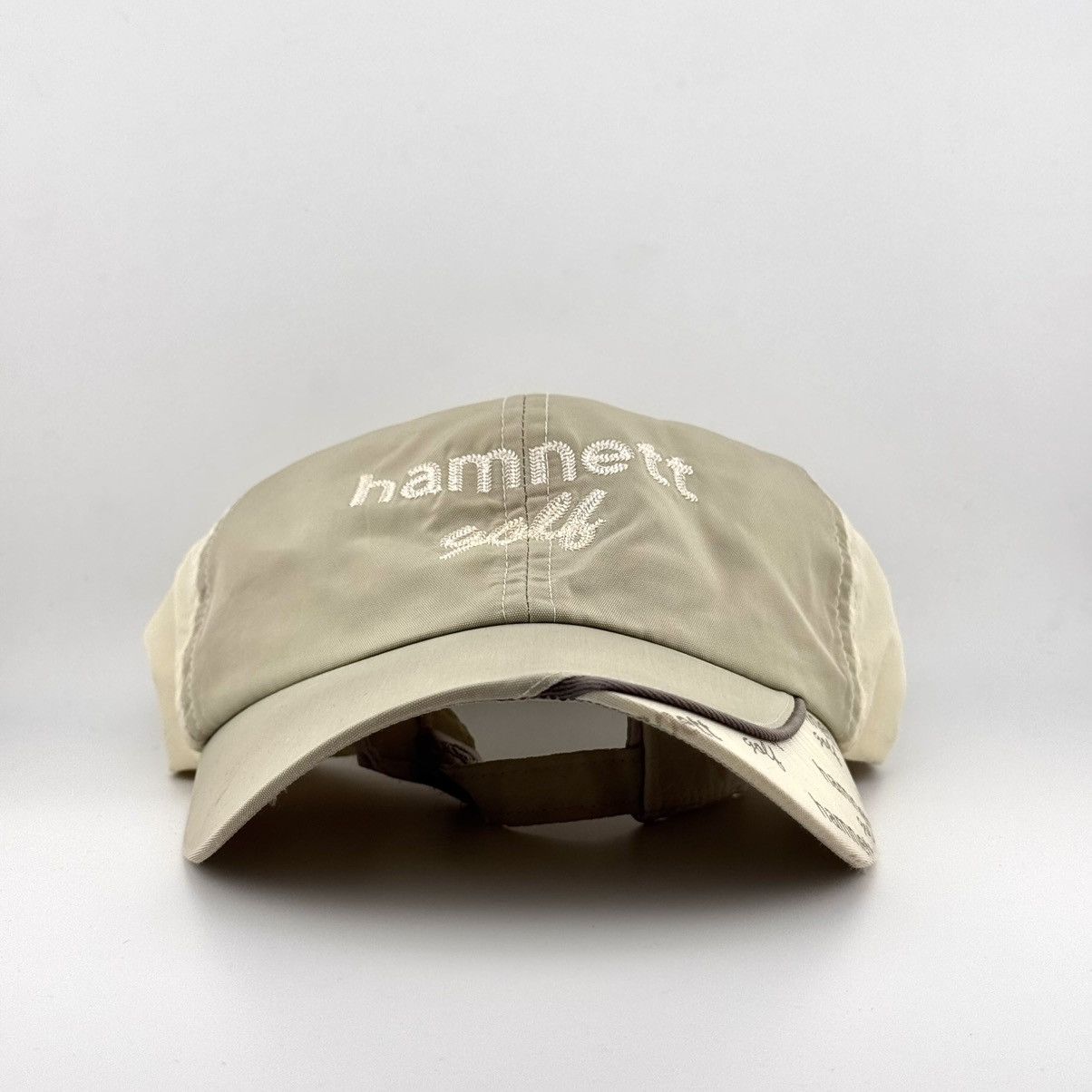Katharine Hamnett London Katharine Hamnett Golf Cap Embroidered Logo Beige Hat Size ONE SIZE - 1 Thumbnail