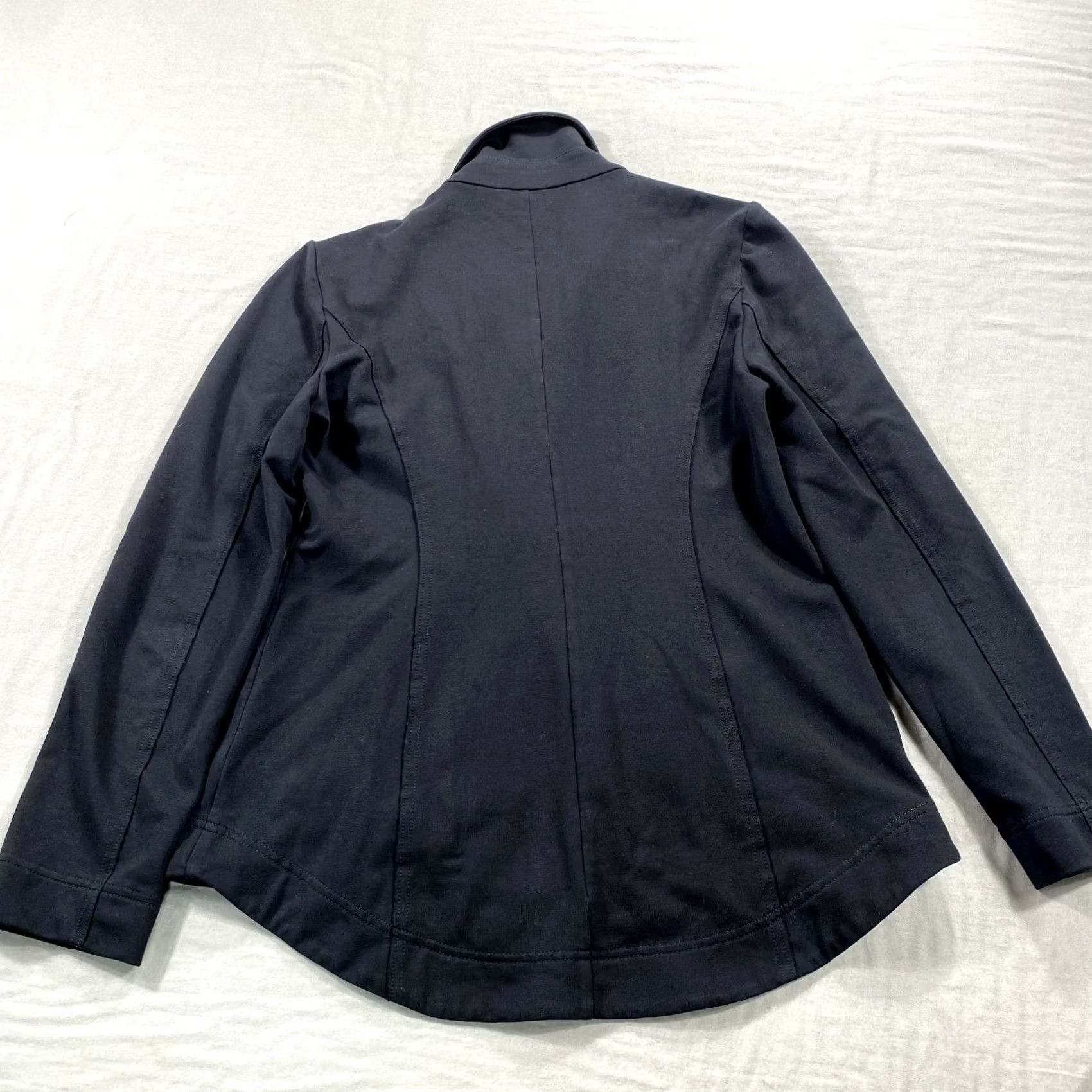 Eileen Fisher Eileen Fisher Jacket Womens Small Black Double Breated Stretch Pea Coat Casual Size S / US 4 / IT 40 - 2 Thumbnail