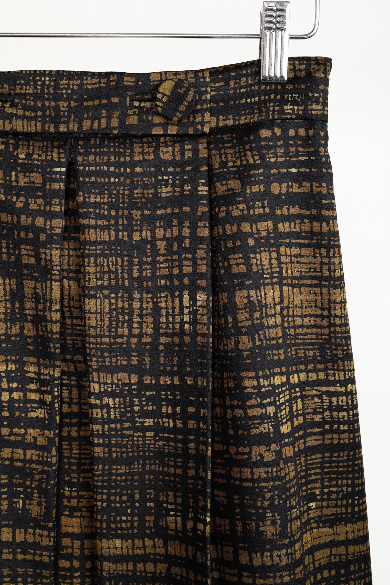 Prada Prada 2012 Abstract-Plaid Wool & Silk Box Pleat Skirt Size 26" / US 2 / IT 38 - 5 Thumbnail
