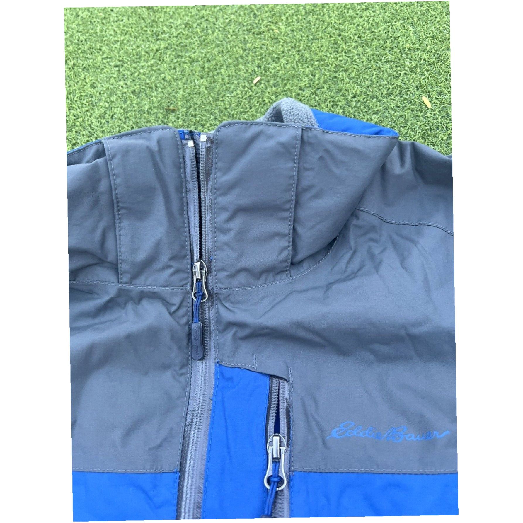 Eddie Bauer Eddie Bauer Weatheredge Rain Jacket Mens Large Blue Full Zip Shell Windbreaker Size US L / EU 52-54 / 3 - 5 Thumbnail