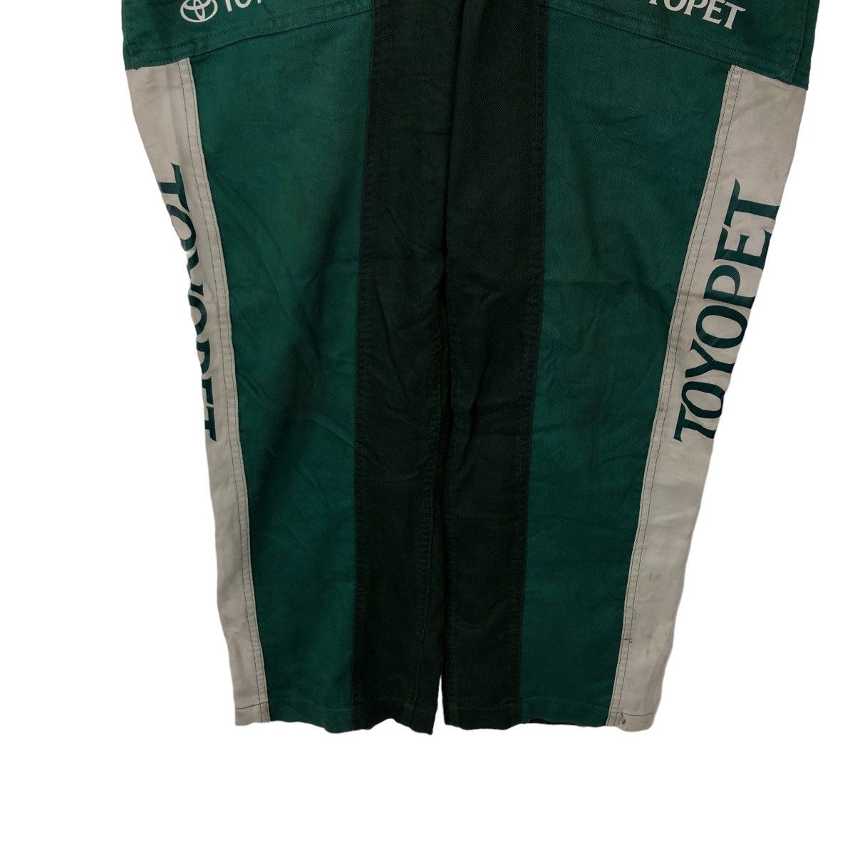 Japanese Brand 🔥90’s VINTAGE OVERALL TOYOTA TECNO WORKER BIG LOGO RACING Size US 32 / EU 48 - 3 Thumbnail