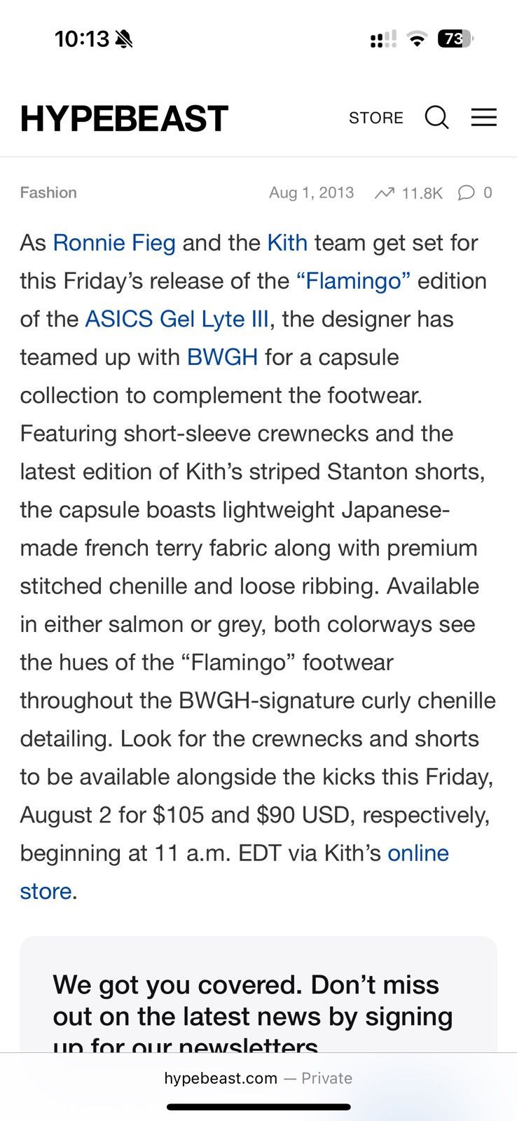 Aime Leon Dore × Kith KITH X BWGH “Brooklyn We Go Hard” BWGH 2013 Size US 36 / EU 52 - 4 Thumbnail