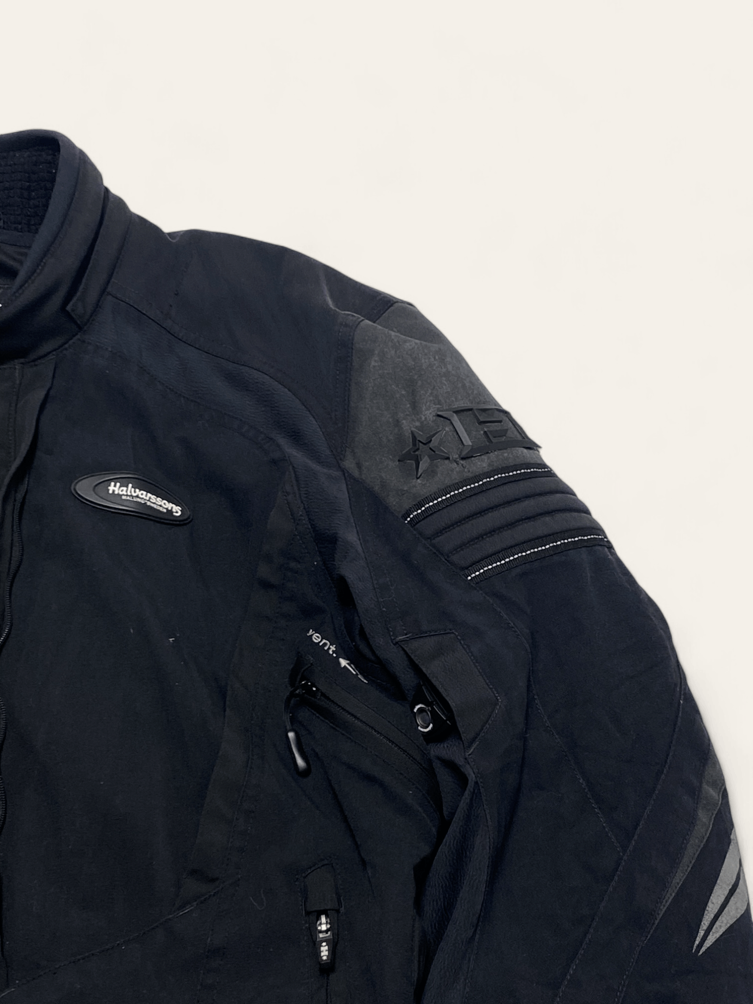 Vintage Vintage HALVARSSONS Black Moto Gear Equip Jacket Size US XL / EU 56 / 4 - 6 Thumbnail