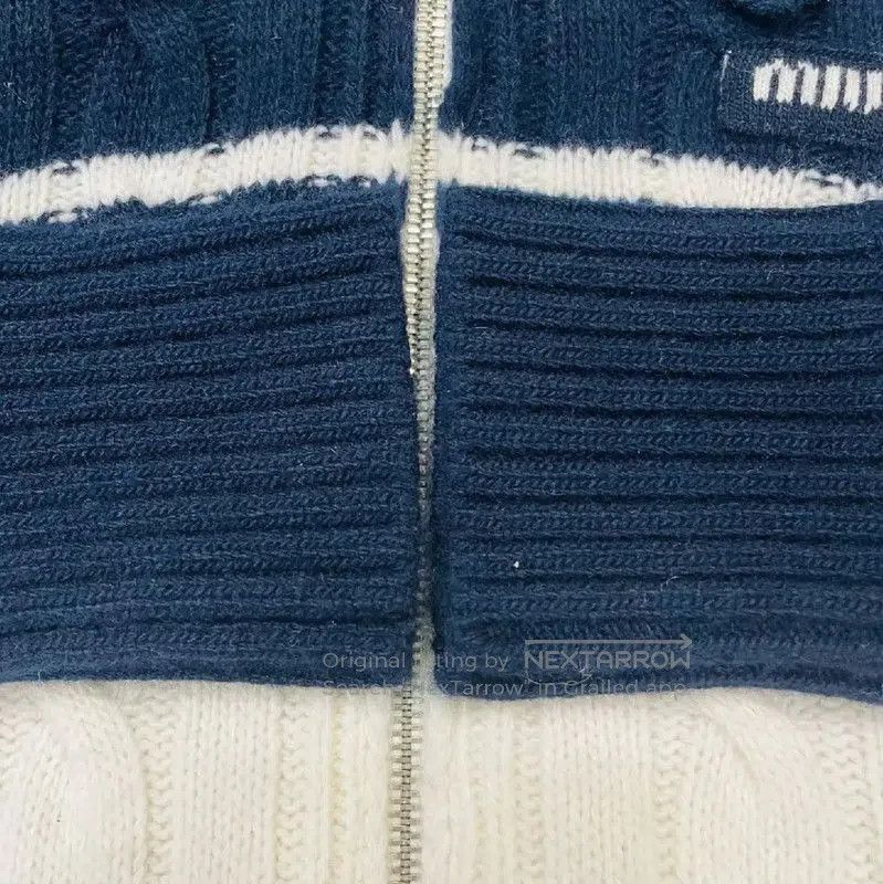 Miu Miu Miu Miu Navy Wool Jacket with Zip Front . Size M / US 6-8 / IT 42-44 - 5 Thumbnail