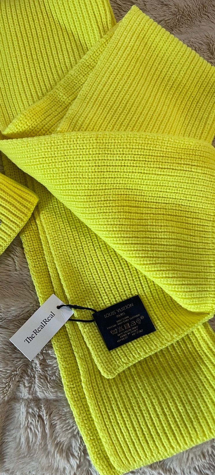 Louis Vuitton Louis Vuitton Wool LV Monogram Scarf Size ONE SIZE - 5 Thumbnail