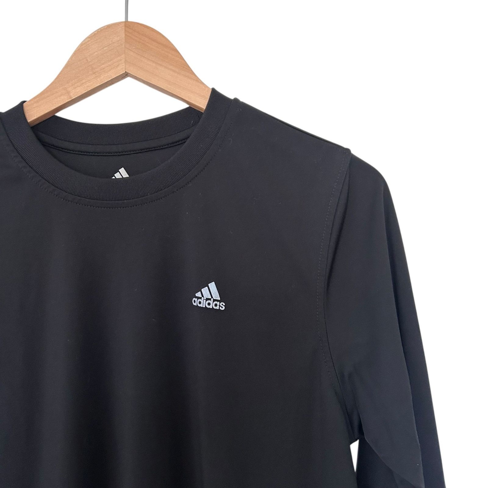 Adidas Adidas Black Long Sleeve Shirt Sz S Size US S / EU 44-46 / 1 - 2 Thumbnail