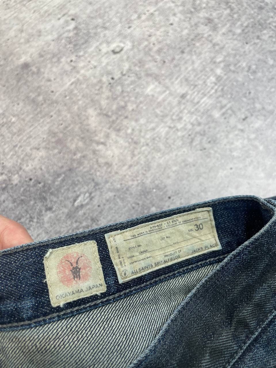 Allsaints Vintage Allsaints Japan Denim Selvage Jeans Painted Y2K Size US 30 / EU 46 - 9 Thumbnail
