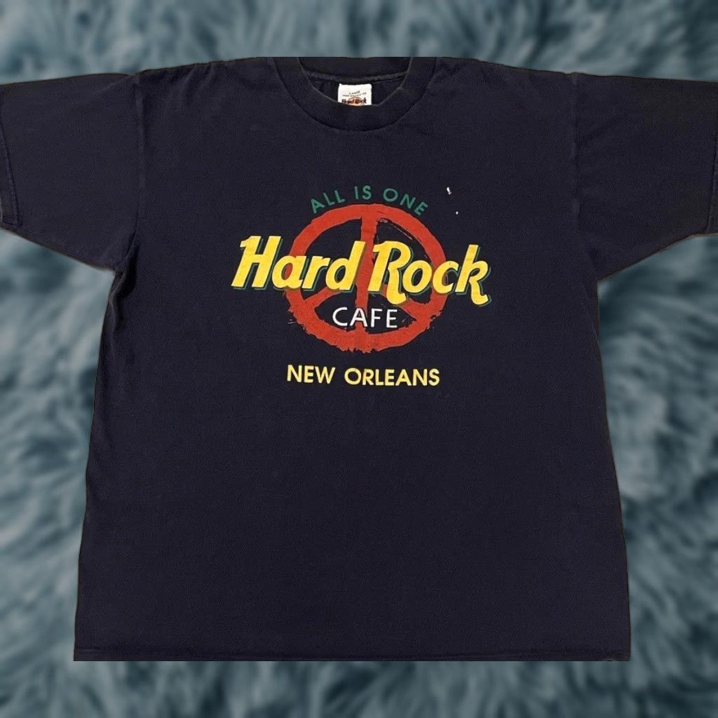 Bark VINTAGE 90s Bar T-Shirt Graphic Tee USA Hippie Peace Shirt Blue M Men's Short Sleeve All Over Print Rock Cal​ifornia Grunge Woodstock Size US M / EU 48-50 / 2 - 1 Thumbnail